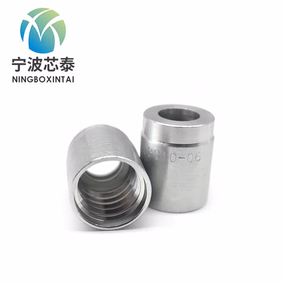 Kohlenstoffstahlhülsen 03310 für R2 2sn Zweidraht-Hydraulikschläuche SAE 100r2at/En 853 2sn