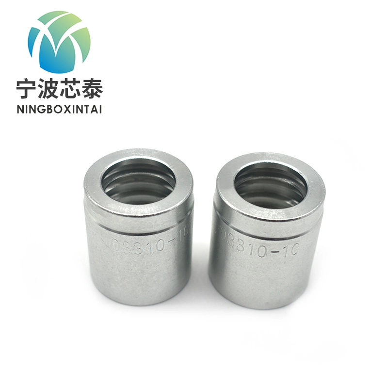 SAE Stainless Steel Hydraulic Hose Fitting Connector R1, R2, 1sn, 2sn Hose Pipe Fitting Ferrule Price Custom OEM ODM China Factory Manufacturer