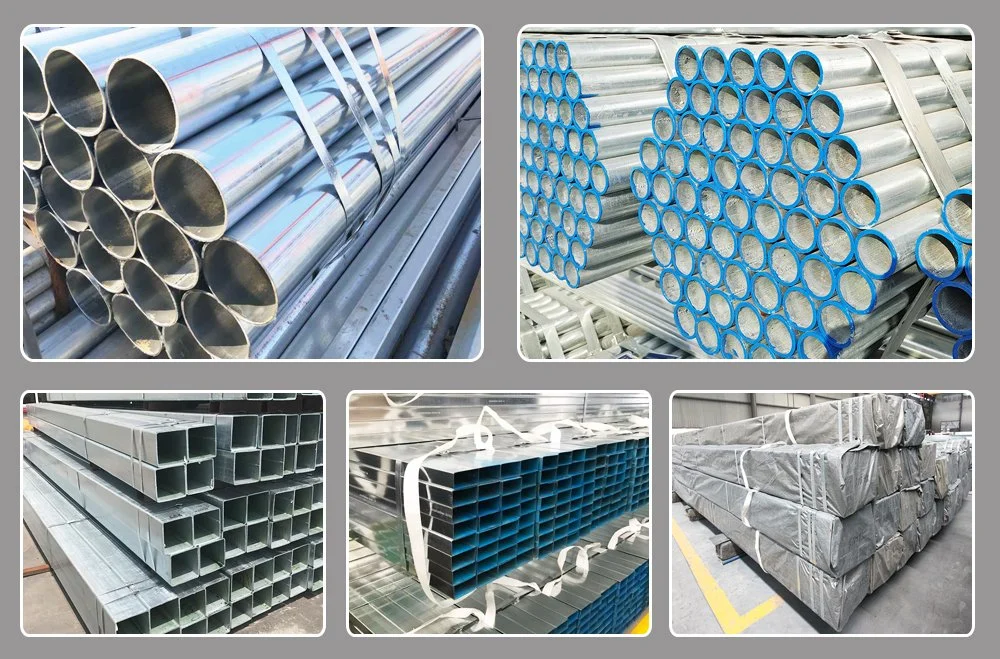 Chinese Manufacturer 3m 6m Hot Dipped Dx51d Dx52D Dx53D 2inch Sch Galvanized Steel Square Round Pipe/Tube Price